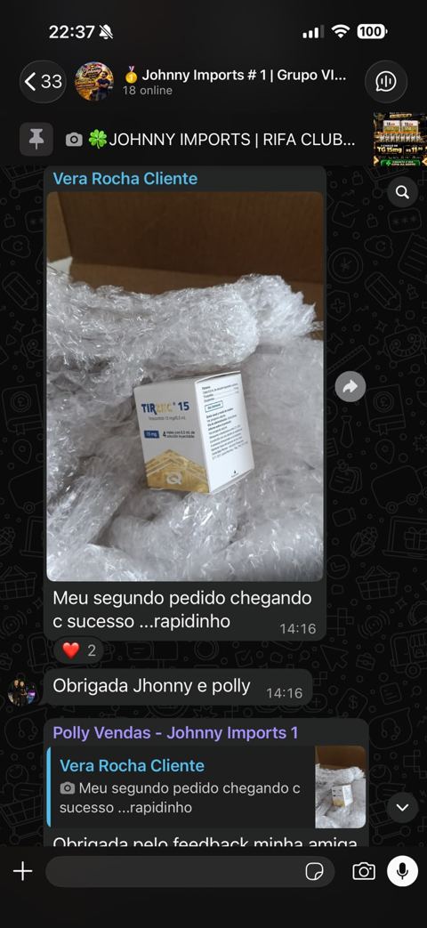 Print do Grupo #1: cliente Vera Rocha mostra o segundo pedido recebido rapidinho